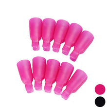 Goforward 10PC Plastic Nail Art Soak Off Cap Clip UV Gel Polish Remover Wrap Tool ILML