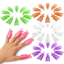 Goforward 10PC Plastic Nail Art Soak Off Cap Clip UV Gel Polish Remover Wrap Tool ILML