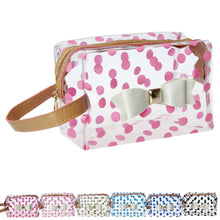 Goforward Transparent PVC Dot Bow Square Cosmetic Bag  ILML