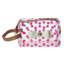 Goforward Transparent PVC Dot Bow Square Cosmetic Bag  ILML