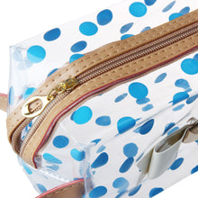 Goforward Transparent PVC Dot Bow Square Cosmetic Bag  ILML