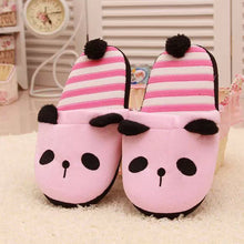 Goforward Women Cute Bear Warm Plush Antiskid Indoor Home Slippers  ILML