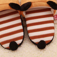 Goforward Women Cute Bear Warm Plush Antiskid Indoor Home Slippers  ILML