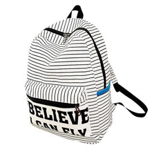 Goforward Backpack For Student Teenager School Backpack Women's Casual Stripe Travel Daypacks Men Canvas Laptop Bookbag Backpack ILML