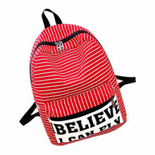 Goforward Backpack For Student Teenager School Backpack Women's Casual Stripe Travel Daypacks Men Canvas Laptop Bookbag Backpack ILML