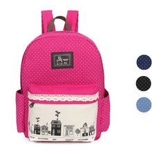 Goforward Design Women Cartoon Printing Double-Shoulder Bag Backpack Schoolbag Canvas Backpacks Bags Rucksack ILML