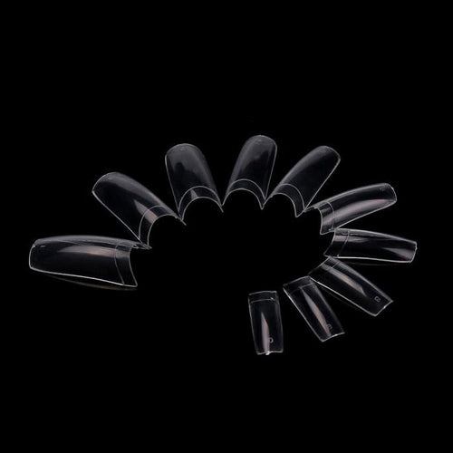 Goforward Women 500PCS Capsule Tips Transparent French False Nail Art  ILML
