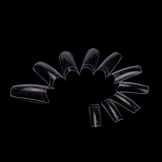 Goforward Women 500PCS Capsule Tips Transparent French False Nail Art  ILML