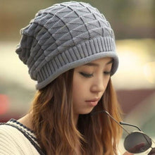 Goforward Women Lady Girls Triangle Diamond Warm Knitted Wool Hats Cap ILML