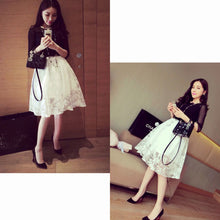 Goforward Womens Double Layer Pleated Retro Plaid Long Elastic Waist Skirt ILML