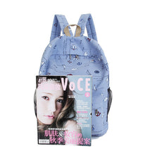 Goforward Campus Girl Women Cartoon Printing Shoulder Bag Backpack Schoolbag Canvas Backpacks Bags Rucksack ILML