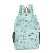Goforward Campus Girl Women Cartoon Printing Shoulder Bag Backpack Schoolbag Canvas Backpacks Bags Rucksack ILML
