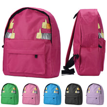 Goforward Fasion Women Girl Double-Shoulder Thumb Thumb up Canvas Backpack Schoolbag  ILML