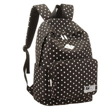 Goforward National Trend Canvas Dot Backpack Women Lightweight Casual Daypack Travel Bags Schoolbag Backpacks Mochila ILML