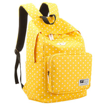 Goforward National Trend Canvas Dot Backpack Women Lightweight Casual Daypack Travel Bags Schoolbag Backpacks Mochila ILML