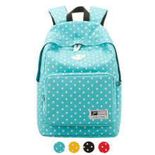 Goforward National Trend Canvas Dot Backpack Women Lightweight Casual Daypack Travel Bags Schoolbag Backpacks Mochila ILML