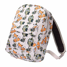Goforward Women Canvas Owl Rucksack Backpack School Book Bags for Girls Boys Mochilas Backpacks ILML