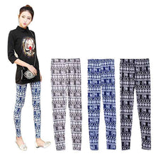Goforward Women Leggings Sexy Elastic Trousers Slim Cartoon Printed Pattern Leggings Pants Women Ladies One Size Leggings ILML