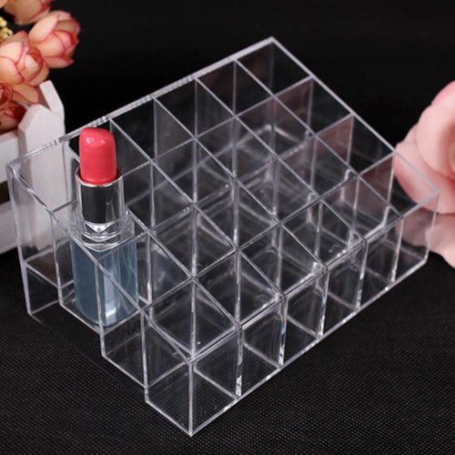 Goforwrd Clear 24 Lipstick Holder Display St Cosmetic Organizer Makeup Case  ILML