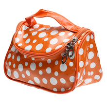 Gorforward Waterproof Dot Leather Cosmetic Bag  ILML