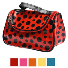Gorforward Waterproof Dot Leather Cosmetic Bag  ILML