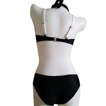 Halterneck Style Women Bandage Swimwear Bra and Panties Set Push-up Padded Bra Swimsuit LY3 ILML