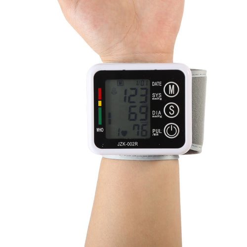 Health Care Digital Automatic Wrist Blood Pressure Monitor Meter Cuff Blood Pressure Measurement Health Sphygmomanometer ILML