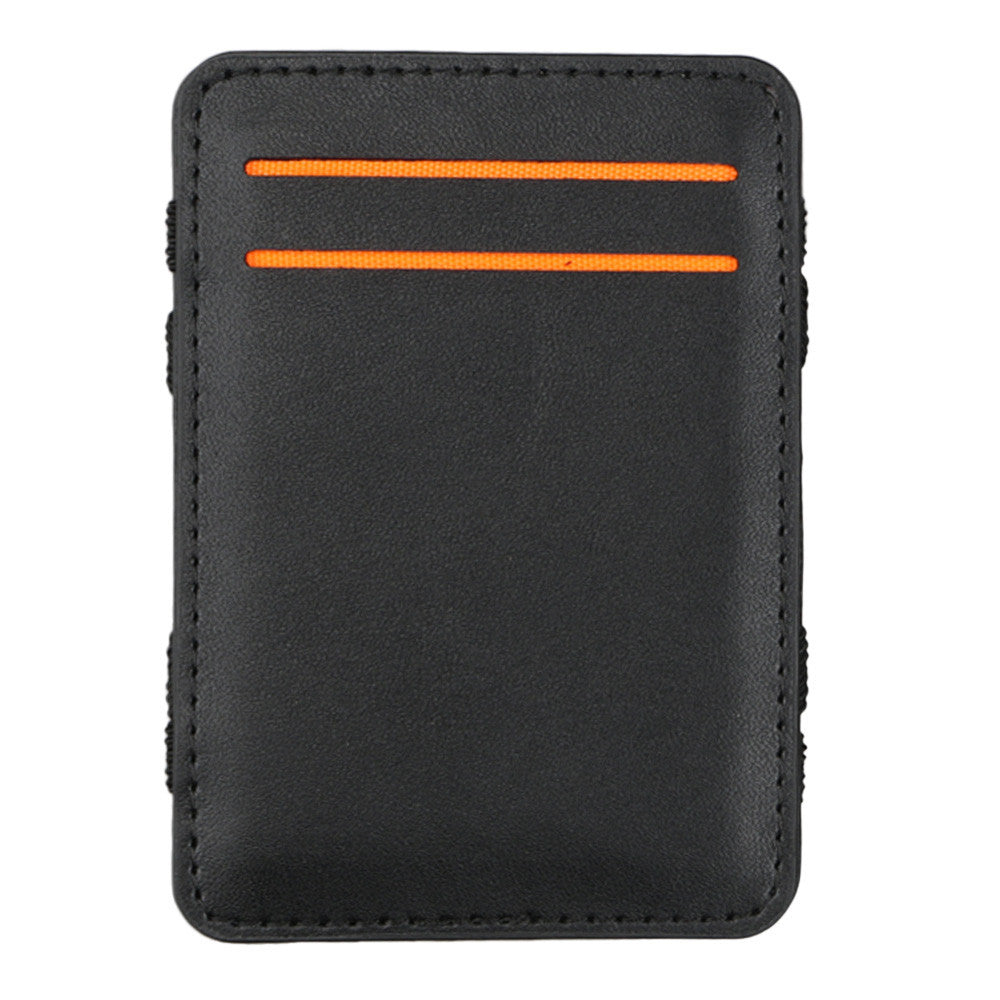Mini Neutral Magic Bifold Leather women man Wallet Purse Money Clip  ILML