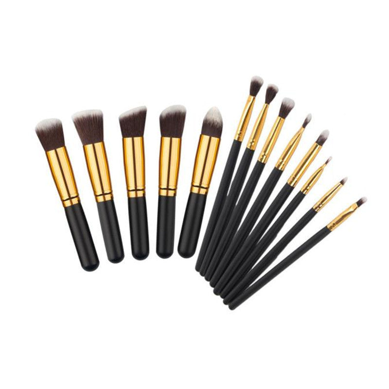 MAANGE 13PCS Rose gold makeup brushes eyeshadow eyeliner blending Kits Cosmetic Tools Concealer Pro Brushes ILML