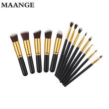 MAANGE 13PCS Rose gold makeup brushes eyeshadow eyeliner blending Kits Cosmetic Tools Concealer Pro Brushes ILML