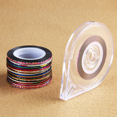 Nail Rolls Striping Tape DIY 3D Nail Art Tips Decoration Stickers Layer Case Tool Box  ILML