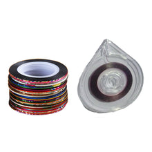 Nail Rolls Striping Tape DIY 3D Nail Art Tips Decoration Stickers Layer Case Tool Box  ILML