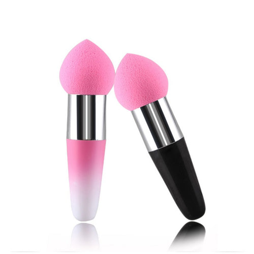 Pink Cosmetic Makeup puff Foundation Liquid BB Cream Soft Lollipop Sponge Brush ILML