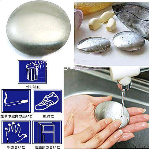Home Kitchen Bar Stainless Steel Hand Eliminating Odor Remover Perfume Soap P6Y ILML
