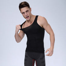 Men Body Shapers Vest Corsets Sleeveless Tee Shirt Tank Tops ILML