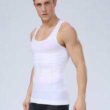 Men Body Shapers Vest Corsets Sleeveless Tee Shirt Tank Tops ILML