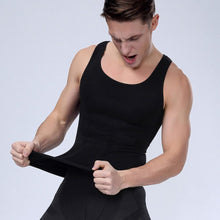 Men Body Shapers Vest Corsets Sleeveless Tee Shirt Tank Tops ILML