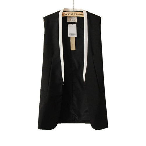 Brief Casual Waistcoat Suit Vest Sleeveless T-shirt Slim Fit Womens ILML