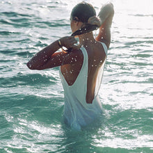 Chiffon Dresses Sexy Women White Beach Dress Casual O-Neck Backless Long Maxi Dress LY3 ILML