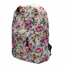 women backpack Printing Flower Canvas Backpack for girls school backpacks Mochila Mujeres Book Bag  ILML