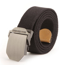 Men Buckle Waistband Handmade Military Canvas Casual Belts Cinturones Hombre ILML