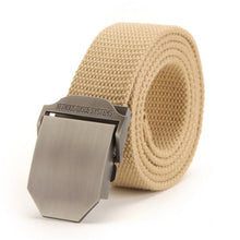 Men Buckle Waistband Handmade Military Canvas Casual Belts Cinturones Hombre ILML