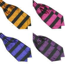 Men's Stripes Long Silk Scarves/Cravat Ascot Neck Ties Handkerchief ILML