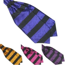 Men's Stripes Long Silk Scarves/Cravat Ascot Neck Ties Handkerchief ILML