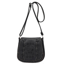 Retro Women's hbags Leather Hollow Bow Floral pattern Tote Shoulder Crossbody Satchel Vintar Messenger Bag  ILML