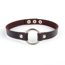 Punk Women Ladies Gothic Leather Choker Heart Chain Spike Rivet Buckle Collar Necklace ILML