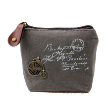 Retro Women Coin Bag Purse Wallet Card Case Hbag Gift Eiffel Tower Camera bicycle car Bolsas Femmes  ILML