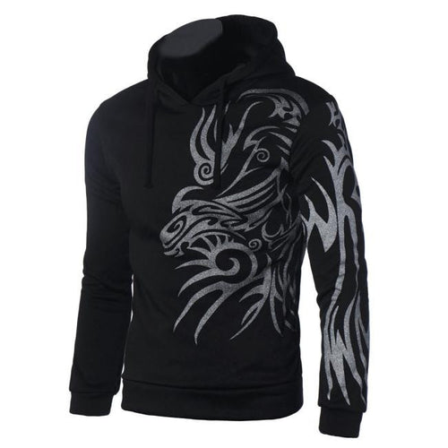 Top Men's Round Neck Long Sleeve Casual Slim Fit Printed Jacket Coat Outwear Plus Size M L XL XXL Clothing Forwad ILML