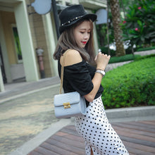 Women Bag Chain Lock Leather Hbags Cross Body Shoulder Bags Mini Bag Small Messenger Bag Cy Color ILML
