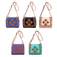 Retro Women Leather Tote Crossbody Hbag Satchel Floral pattern Shoulder Messenger Bag Bolsa Feminina ILML